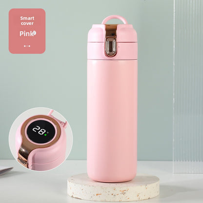 Temperature Display Stainless Steel Double Wall Insulated Cup Engraved Water Cup
