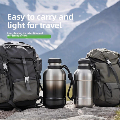 Large Capacity Outdoor Mountaineering Thermal Pot 316 Stainless Steel