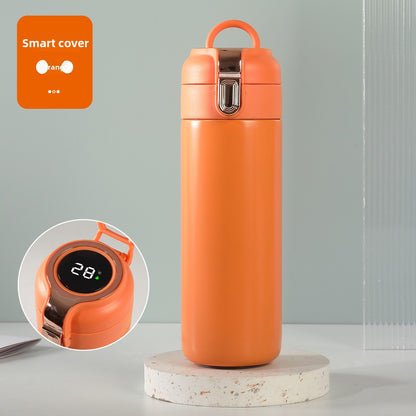 Temperature Display Stainless Steel Double Wall Insulated Cup Engraved Water Cup