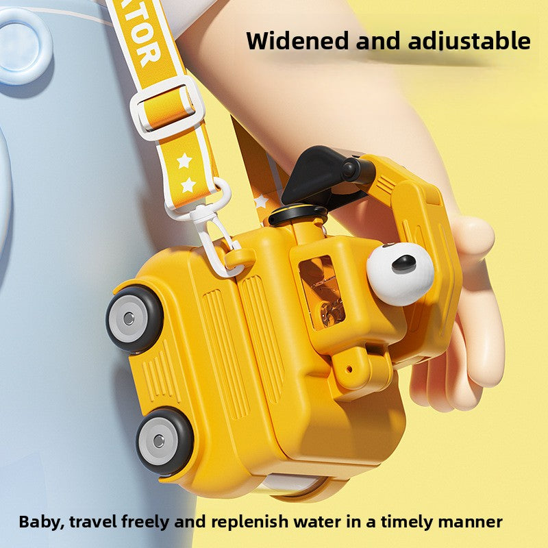 Children's Plastic Cup Small Excavator Student Toy Water Cup