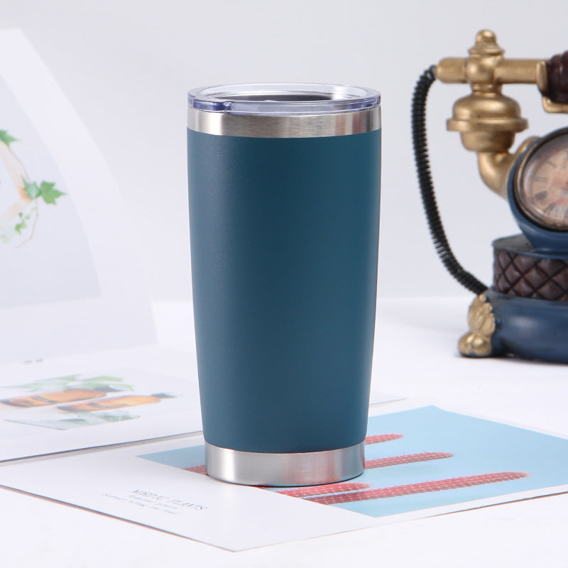 20oz Stainless Steel Car Cup Double-layer Vacuum Car Portable Insulation Cold Beer Cup
