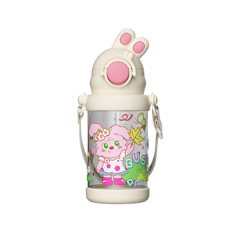 Large Capacity Bouncing Plastic Portable Rabbit Water Cup