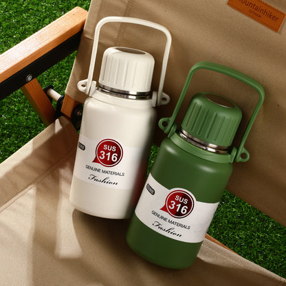 316 Stainless Steel Insulated Portable Temperature Display Handheld Kettle