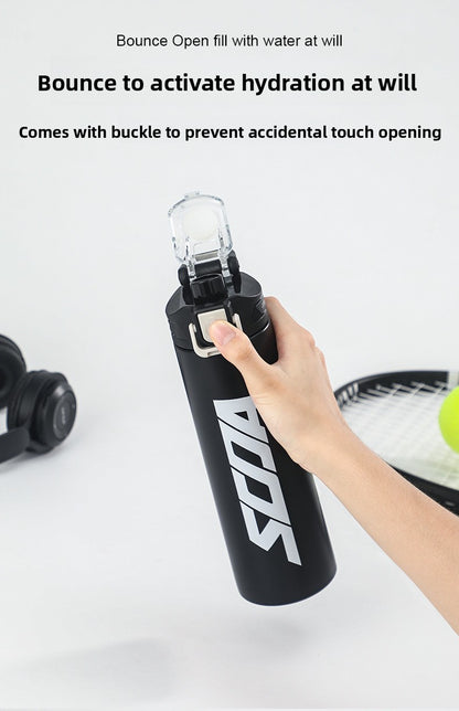 304 Stainless Steel Insulated Cup Outdoor Sports Water Bottle Fashionable Simple Bounce Cup