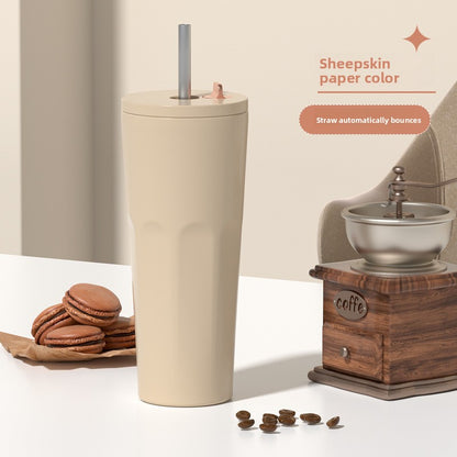 2024 Straw Insulated Cup Outdoor Leisure Fashion Coffee Cup