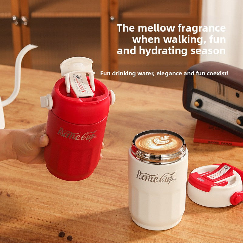 316 Stainless Steel Insulated Cup Portable Folding Handheld Coffee Cup