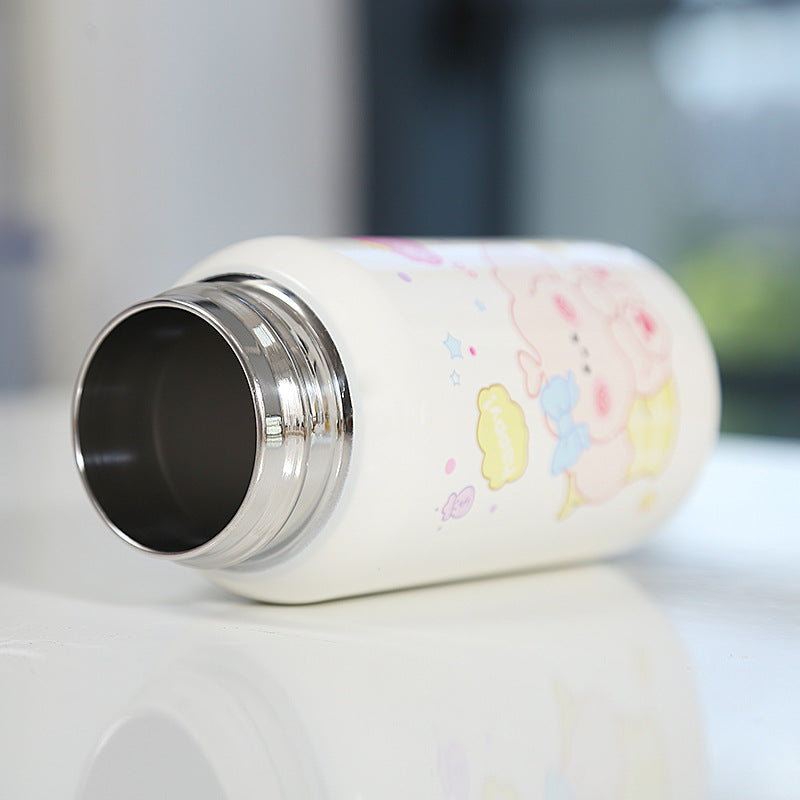 Mini Pocket Straw Insulated Cup with Pop-up Lid for Children