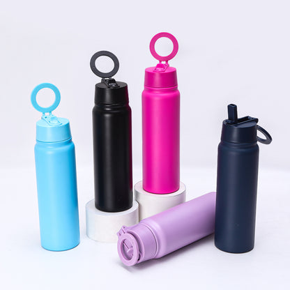 Magnetic Cover Phone Holder 304 Stainless Steel Insulated Cup