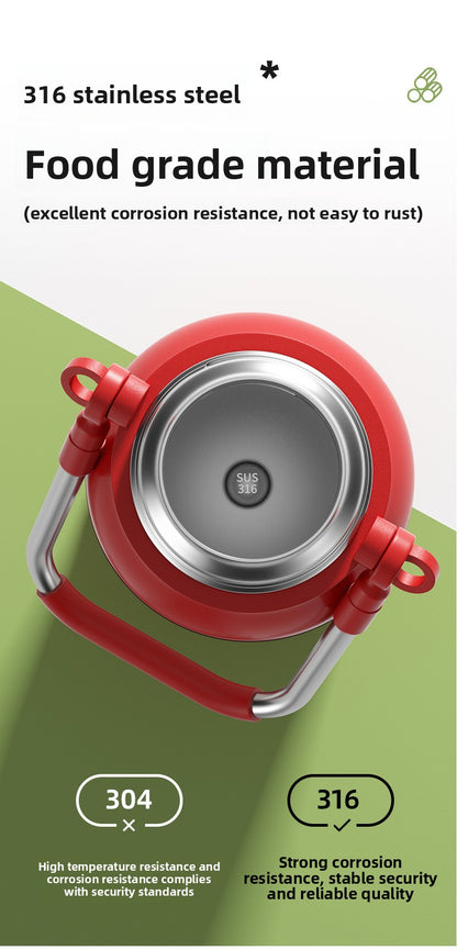 316 large capacity stainless steel thermos cup