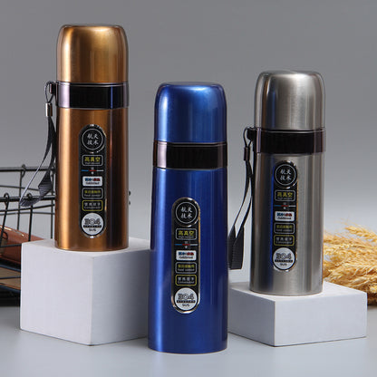 Bullet Insulated Mug 304 Stainless Steel Large Capacity Tea Cup Portable Outdoor Camping Water Cup