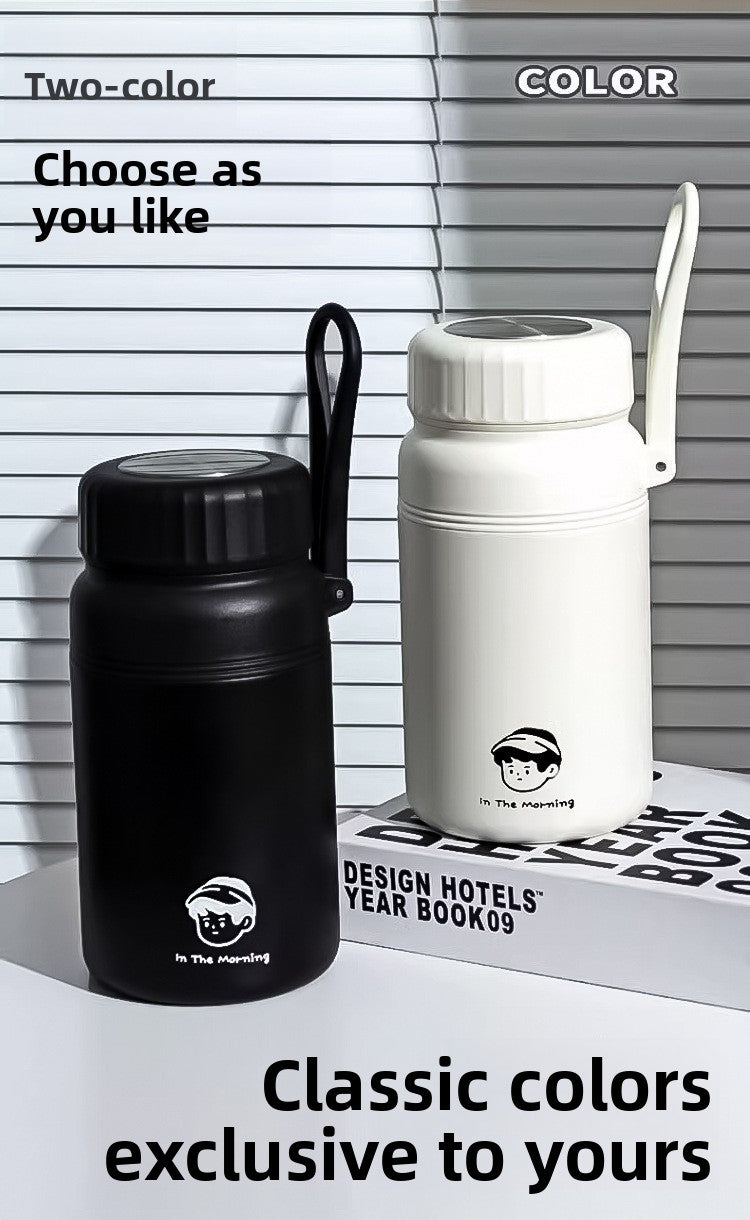Simple 316 Stainless Steel Vacuum Insulated Cup with Portable Handle