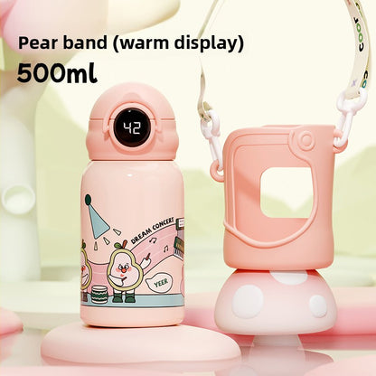 Smart Children's Student 316 Stainless Steel Insulated Cup with Straw Portable Water Bottle