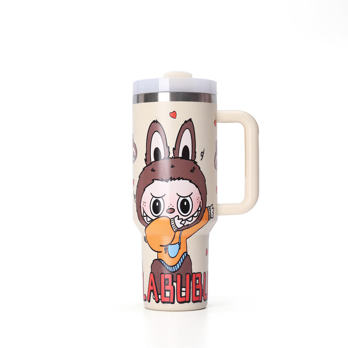 labubu Cartoon Series 40oz Large Capacity Outdoor Portable Straw Cup