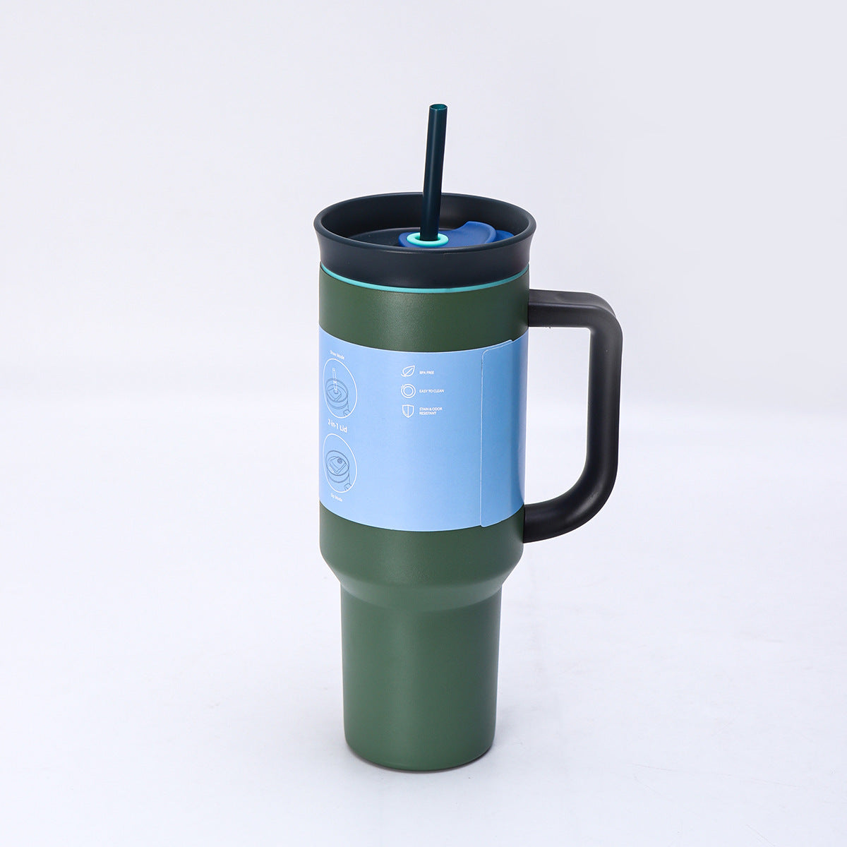 40oz Handle Cup 304 Stainless Steel Suitable for Car Cup Holder