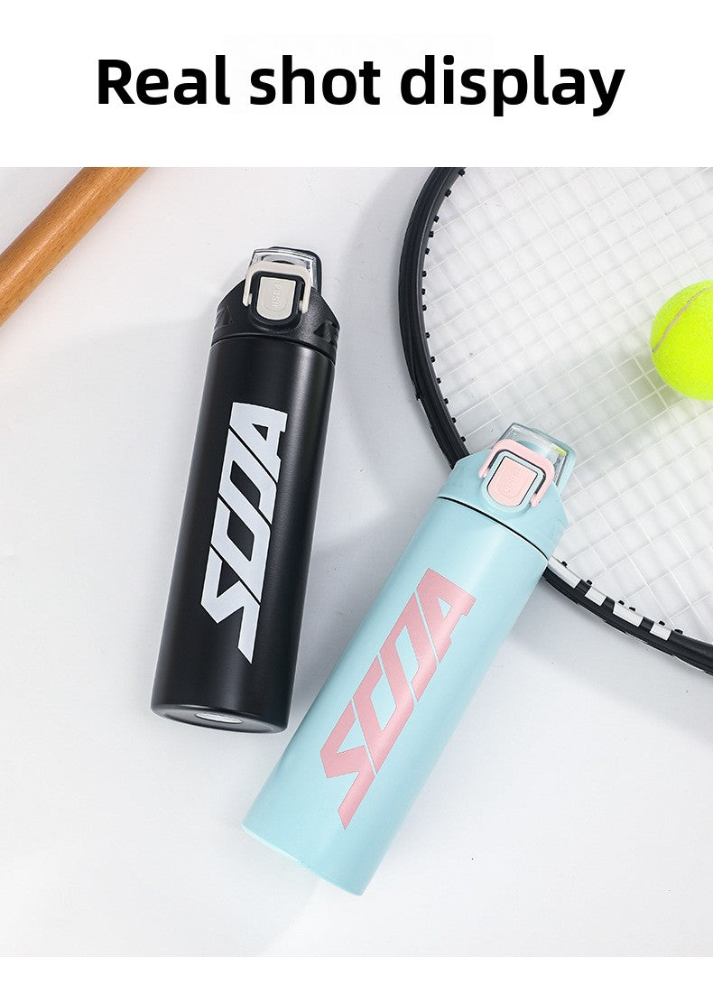 304 Stainless Steel Insulated Cup Outdoor Sports Water Bottle Fashionable Simple Bounce Cup