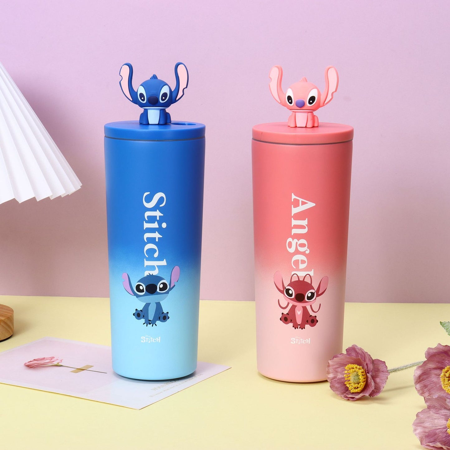 Gradient Color Double Drinking Cup 316 Stainless Steel Insulated Cup Portable