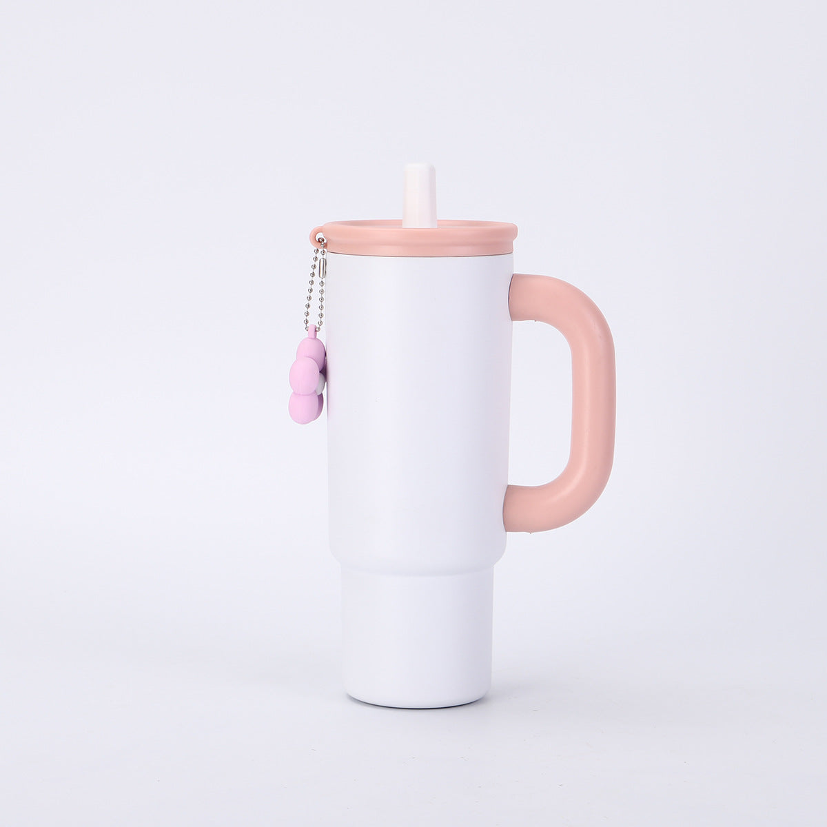 304 Stainless Steel Handle Insulated Cup Portable Car Straw Cup