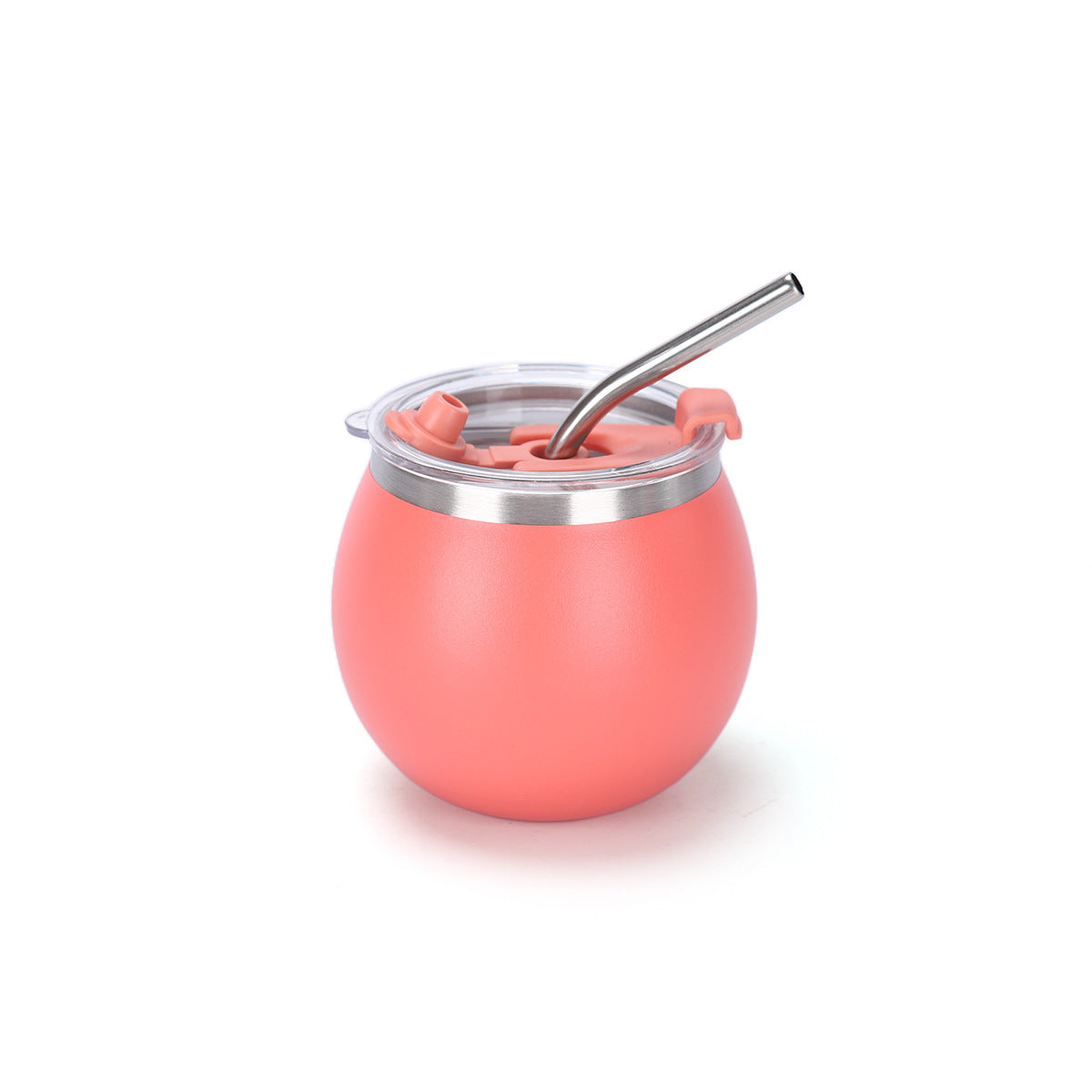 Mini Mate Tea Cup with Straw 304 Stainless Steel Pocket Portable