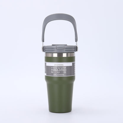 Portable Travel Mug with Double Drinking Spouts Lid