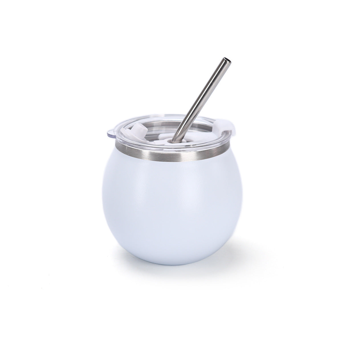 Mini Mate Tea Cup with Straw 304 Stainless Steel Pocket Portable
