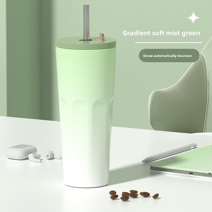 2024 Straw Insulated Cup Outdoor Leisure Fashion Coffee Cup