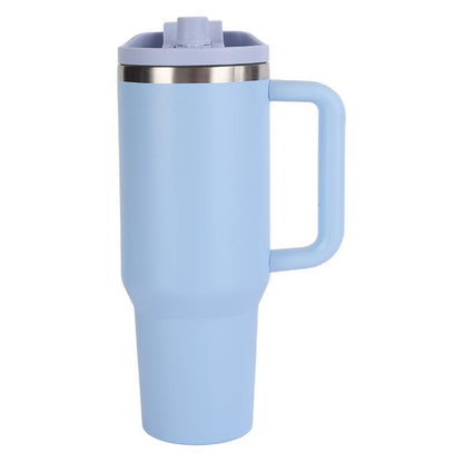 304 Stainless Steel Insulated Cup Portable Handle Straw