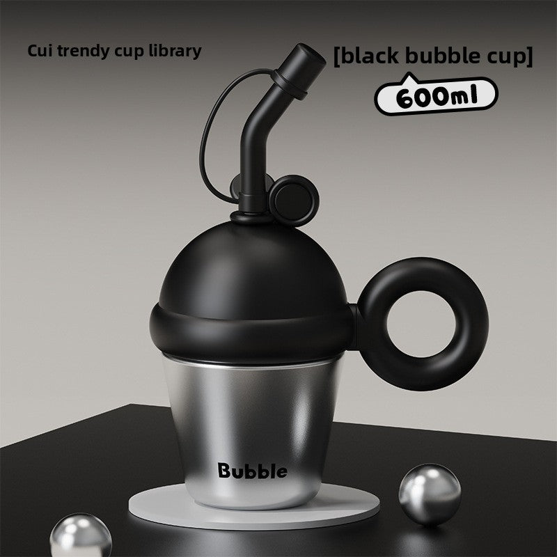 Insulated Cute Portable 316 Tea Brewing Straw Cup