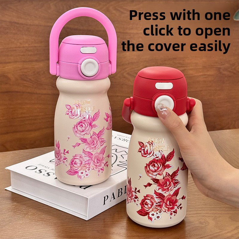 Cartoon Children's Insulated Cup 316 Stainless Steel Portable Tote Bottle