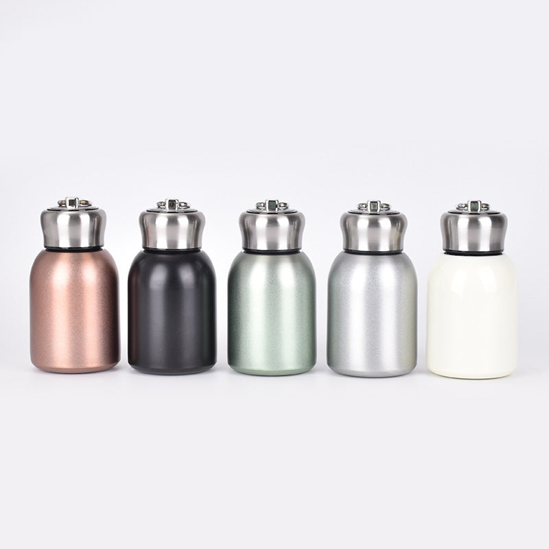 Mini 304 Stainless Steel Insulated Cup Outdoor Portable Ring Pocket Cup