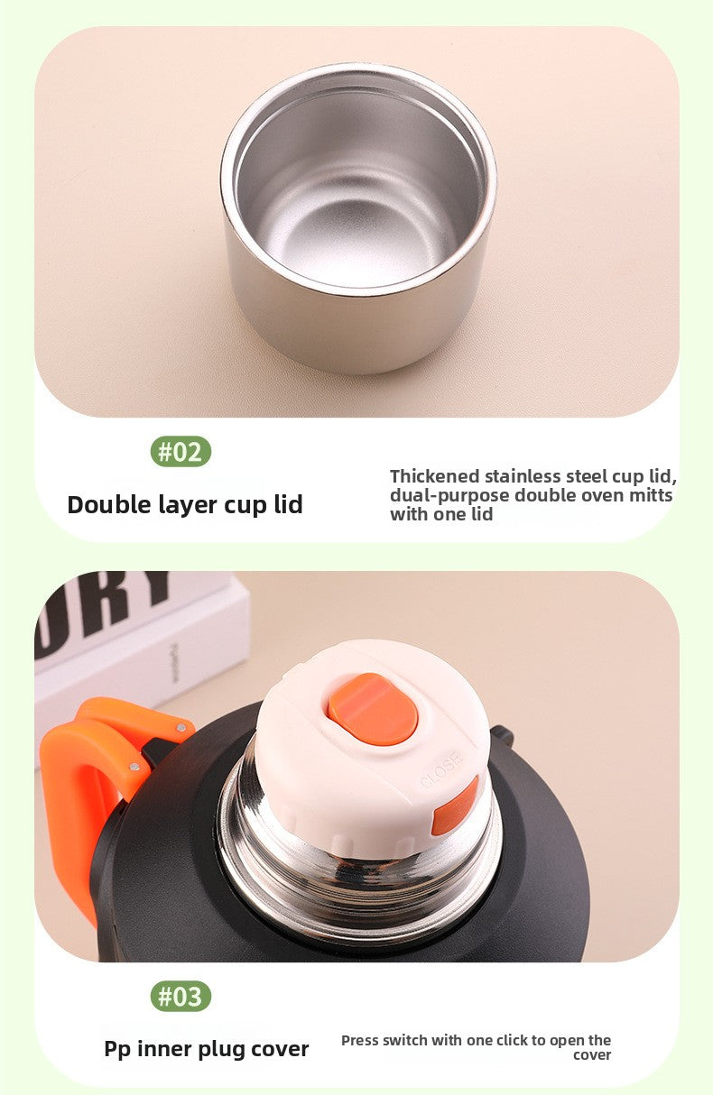 316 Stainless Steel Insulated Kettle Large Capacity Outdoor Portable Water Bottle
