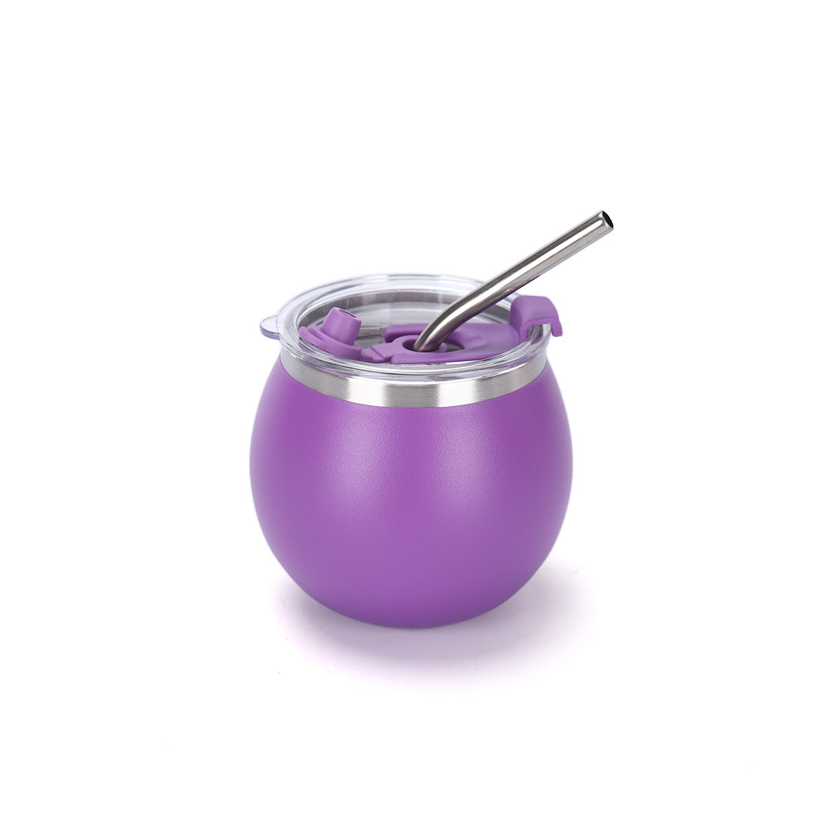 Mini Mate Tea Cup with Straw 304 Stainless Steel Pocket Portable