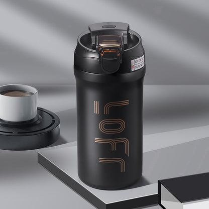 Coffee Cup Thermos Cup Double Drinking 316 Stainless Steel Portable Office Sports