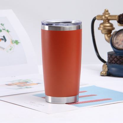 20oz Stainless Steel Car Cup Double-layer Vacuum Car Portable Insulation Cold Beer Cup