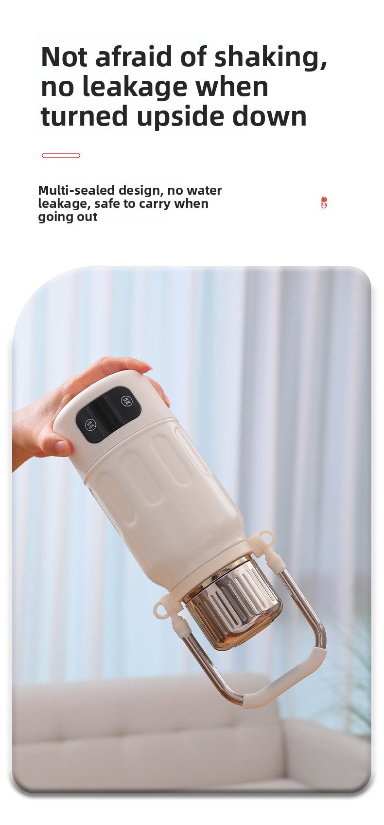 Intelligent Heating Temperature Control Boiling Water 316 Stainless Steel Thermos Cup