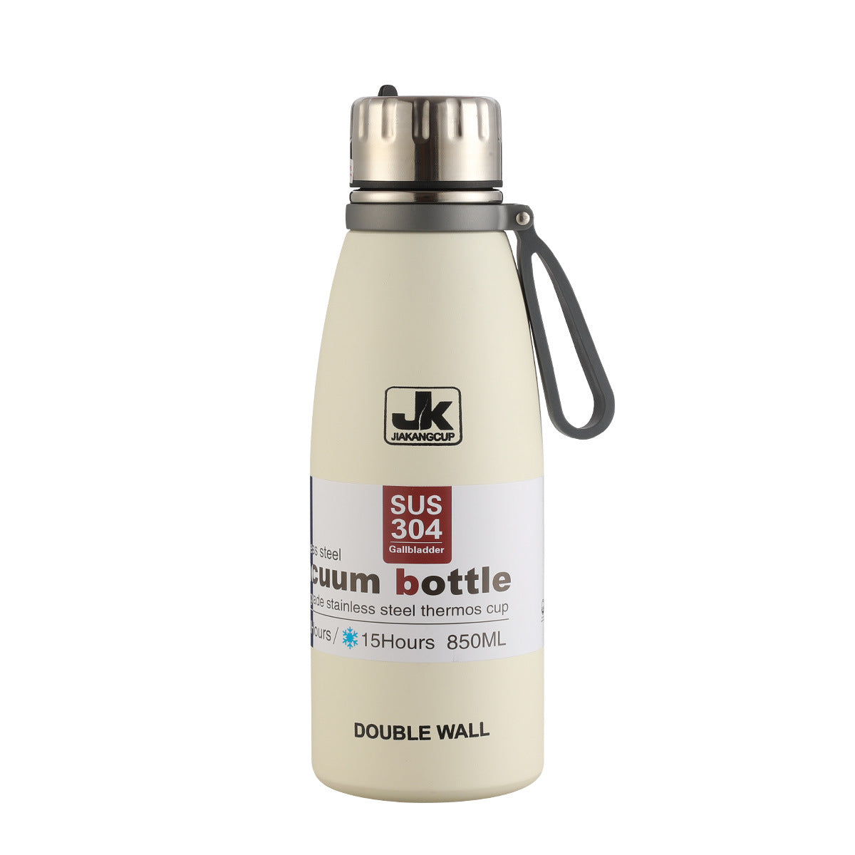 Coke Bottle 304 Stainless Steel Insulated Cup with Strap for Sports and Outdoor Use