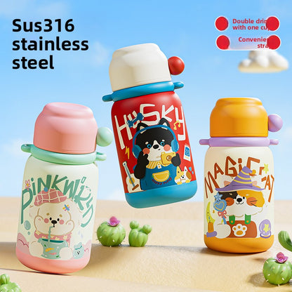 316 Stainless Steel Cartoon Insulated Cup Portable Travel Student Children