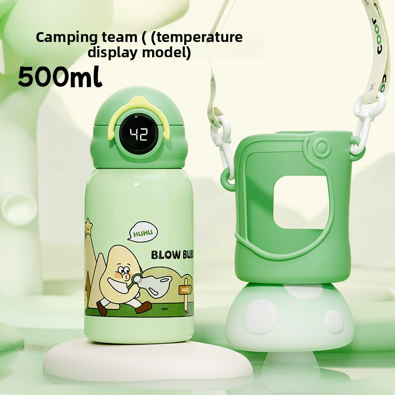 Smart Children's Student 316 Stainless Steel Insulated Cup with Straw Portable Water Bottle