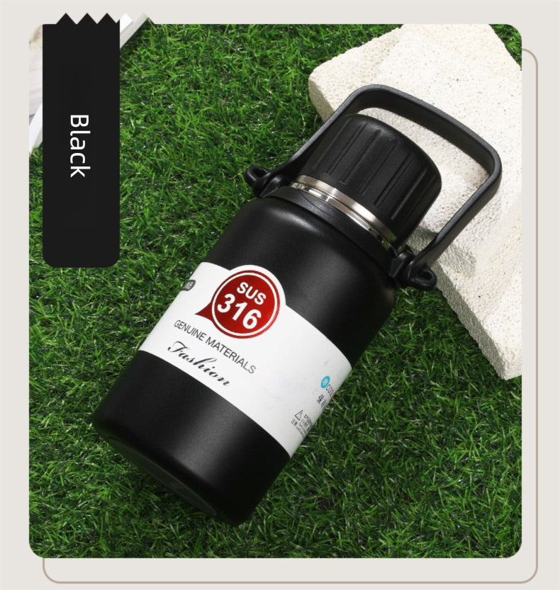 316 Stainless Steel Insulated Portable Temperature Display Handheld Kettle