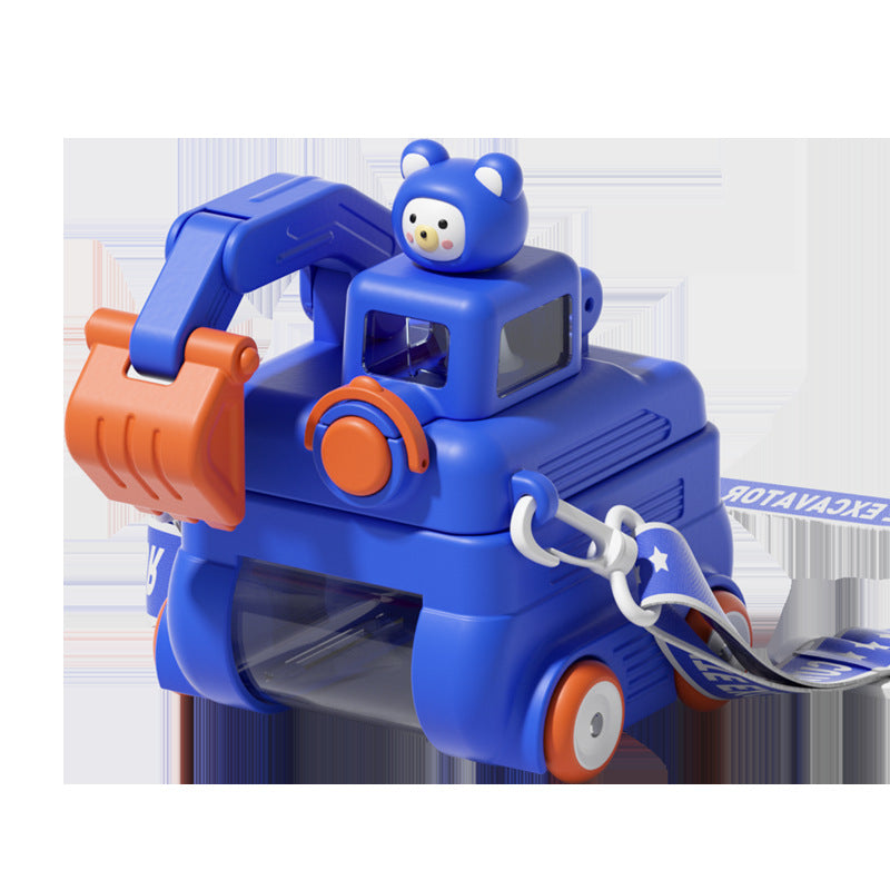 Children's Plastic Cup Small Excavator Student Toy Water Cup