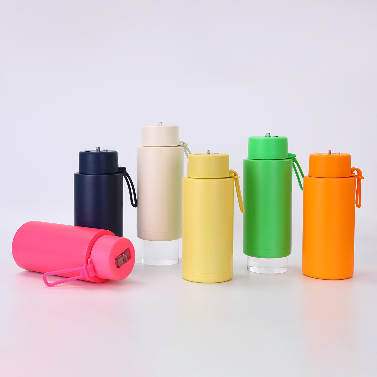 Simple Compact Handheld 304 Stainless Steel Insulated Cup Outdoor Portable Straw Cup