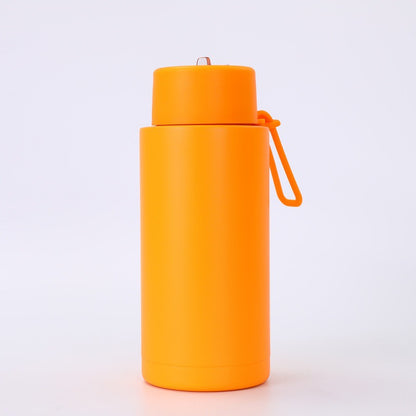 Simple Compact Handheld 304 Stainless Steel Insulated Cup Outdoor Portable Straw Cup