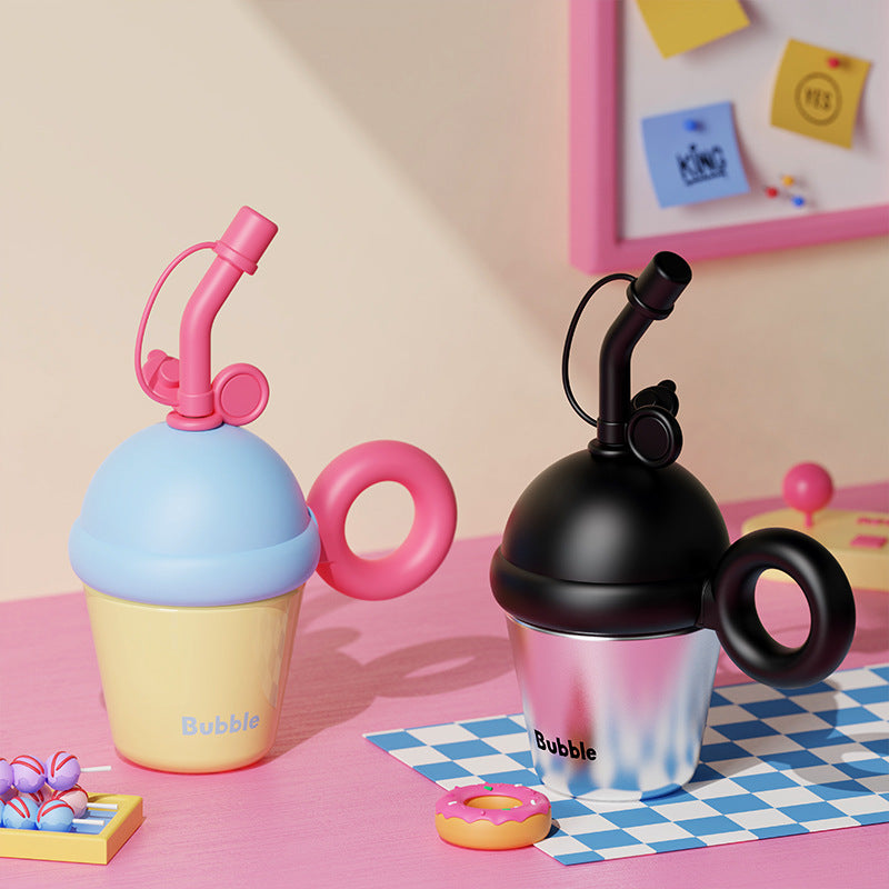 Insulated Cute Portable 316 Tea Brewing Straw Cup