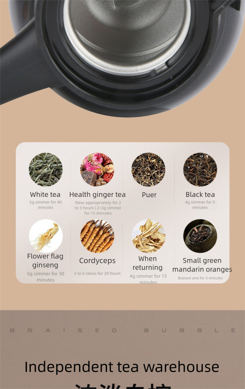 Large Capacity 316 Stainless Steel Tea Brewing Kettle Portable Handle Insulation Kettle