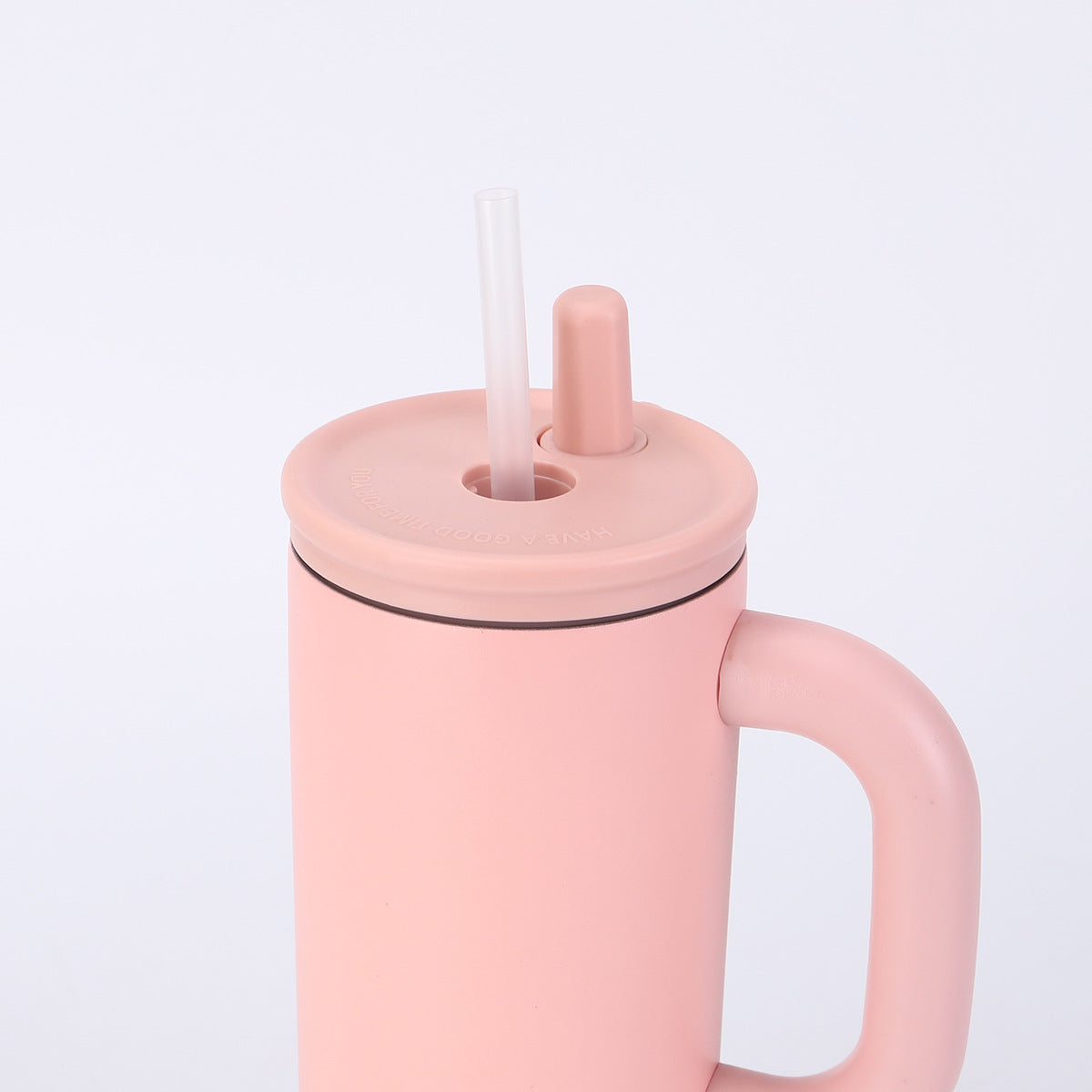 304 Stainless Steel Handle Insulated Cup Portable Car Straw Cup
