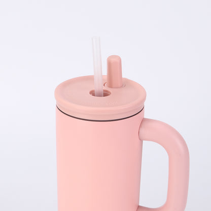 304 Stainless Steel Handle Insulated Cup Portable Car Straw Cup