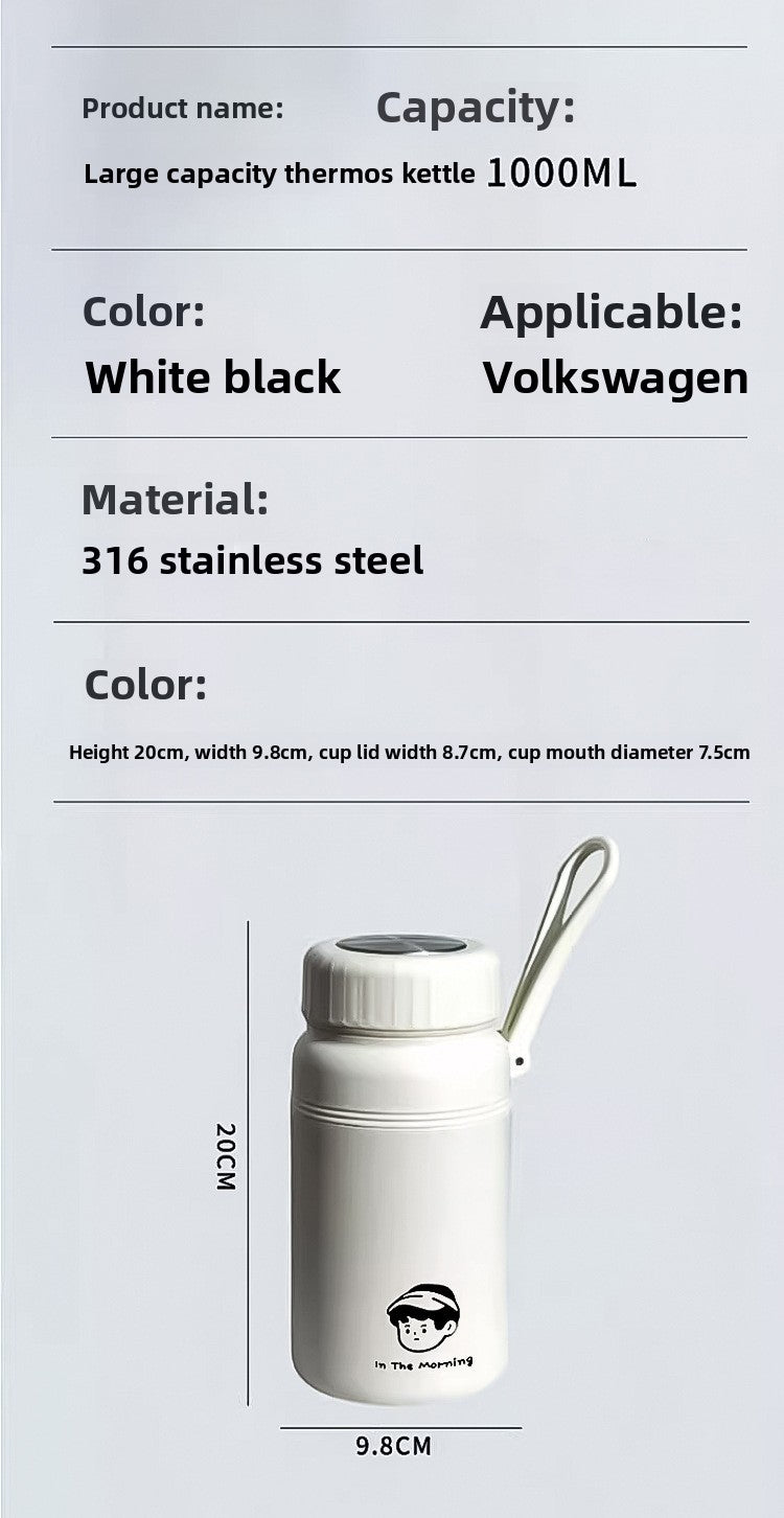 Simple Insulated Cup Food Grade 316 Stainless Steel Portable Handheld Water Cup