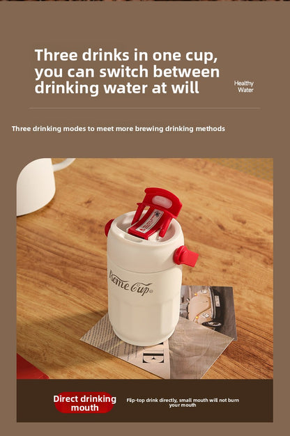 316 Stainless Steel Insulated Cup Portable Folding Handheld Coffee Cup