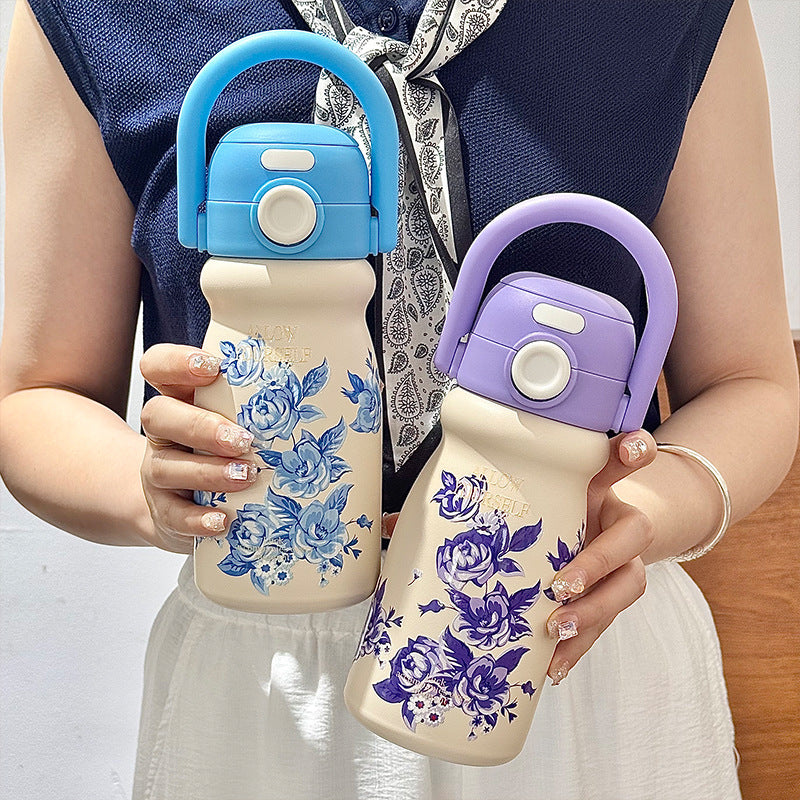 Cartoon Children's Insulated Cup 316 Stainless Steel Portable Tote Bottle
