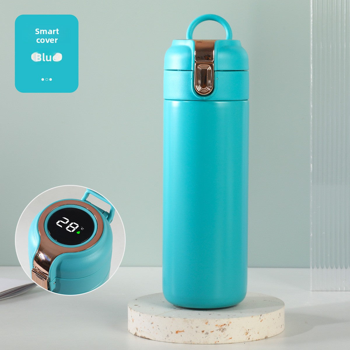 Temperature Display Stainless Steel Double Wall Insulated Cup Engraved Water Cup