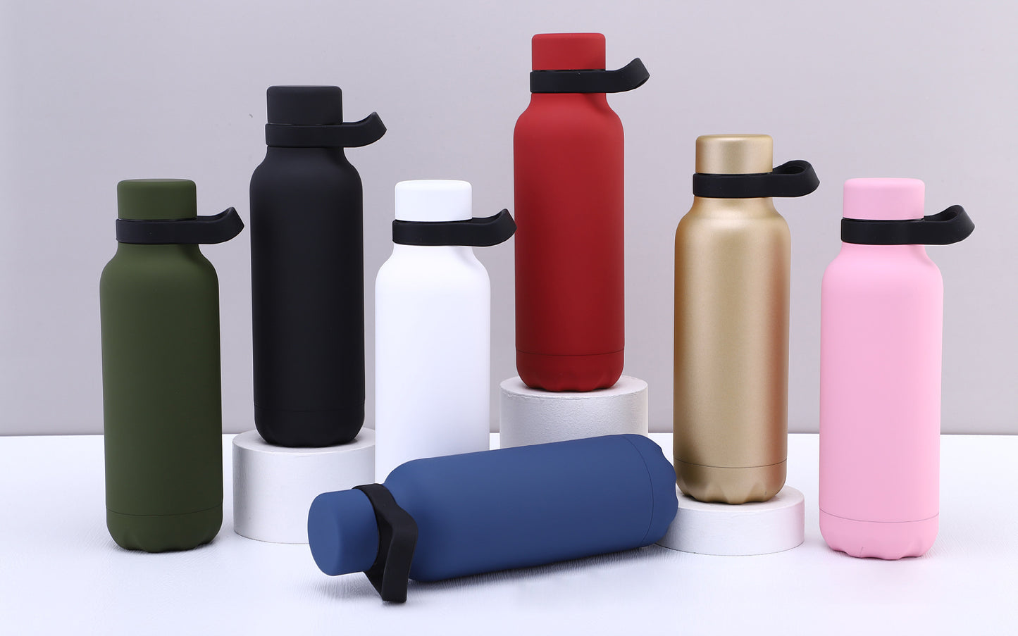 Outdoor Portable 304 Stainless Steel Sports Water Bottle Handheld
